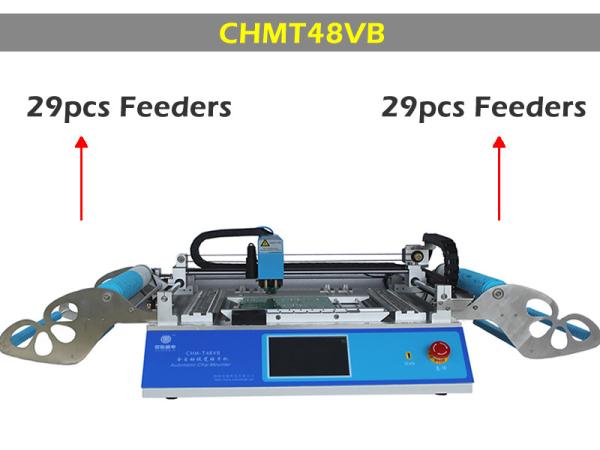 Quality Dual side Feeder CHMT48VB Desktop Pick and Place Machine , surface mounting machine for sale