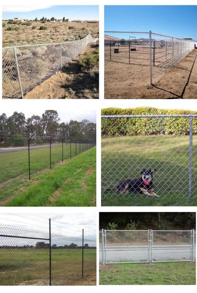 galvanized chain link fence Panels 1.8mx10x50mmx50mm2.5mm, 29kg from ". Victoria "