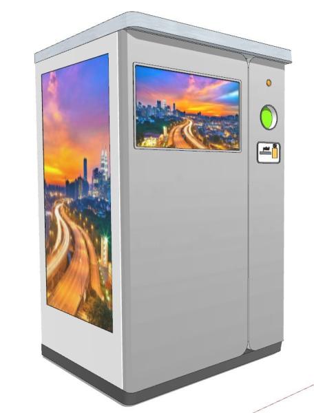 Quality Scenic Spot PET Bottle Collection Plastic Bottle Recycling Machine With Weight Sensors for sale
