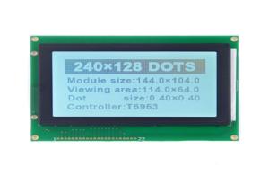 Wholesale T6963c Controller 22 Pins Led Dot Matrix Display , 5.1 Inch 240 X 128 Spi Lcd Display Module from china suppliers