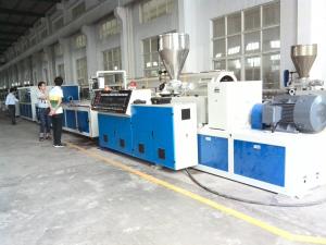 China Composite Wood Plastic Profile Production Line Extrusion Machine Double Screw on sale