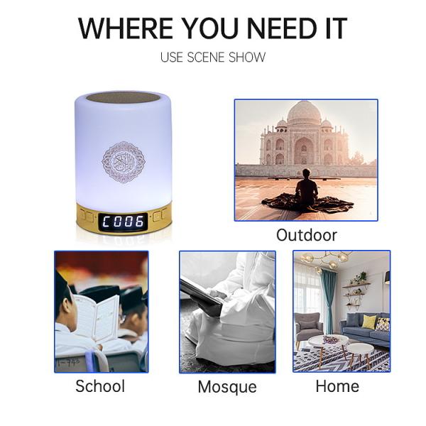 3.5h Charging SQ122 Azan Clock Portable Quran Speaker