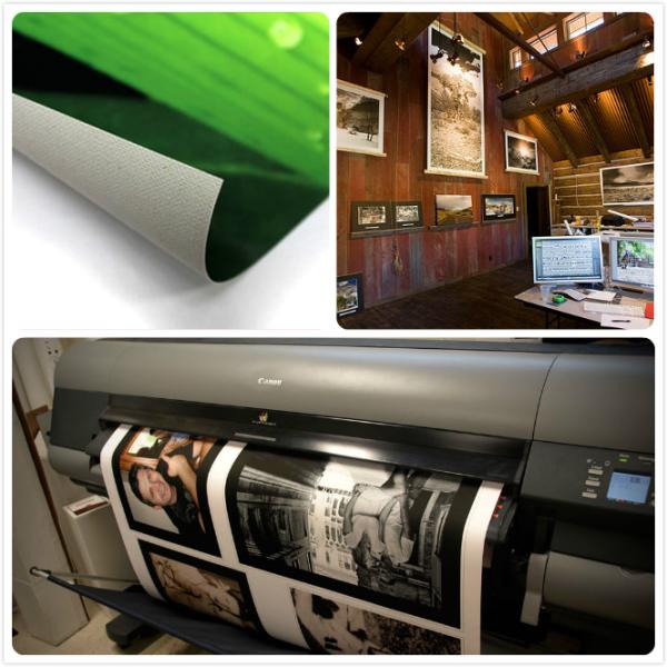 Inkjet Print Fabric Polyester Canvas Rolls With Blank White Matte Coated Surface