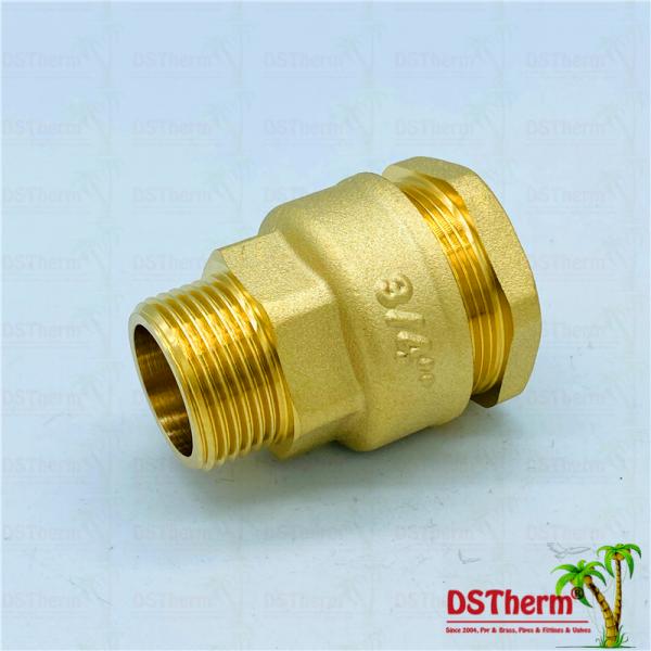 Brass Color Ball Valve Male Threaded Fittings Customized Weight 1/2'