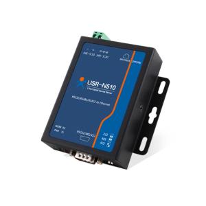 China PUSR USR- N510 Industrial Modbus Gateway Serial RS232 RS485 RS422 To Ethernet Converter With AT Command Function IoT Device on sale