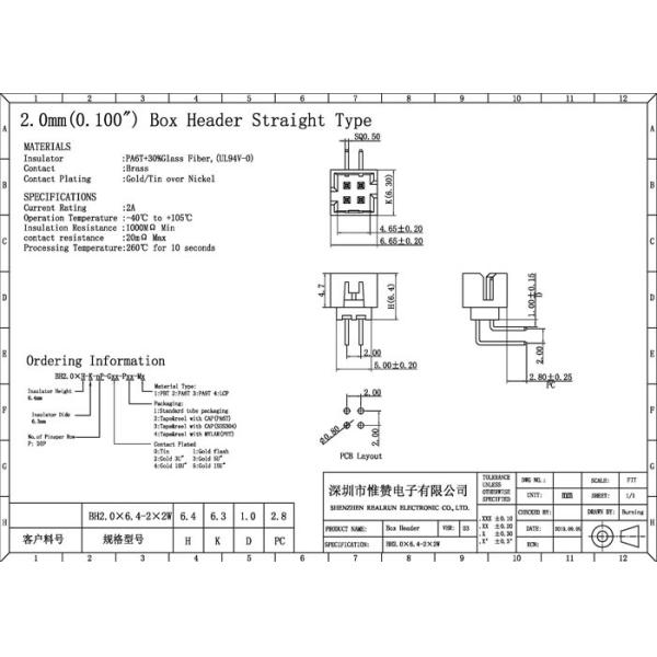90 Degree Box Header Connector