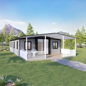 Wholesale 40ft Large Living Space Expanding Container Homes with Balcony for Backyard from china suppliers