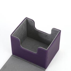 Wholesale 100+ Leather Card Deck Case Side Loading Leather Playing Card Box SGS from china suppliers