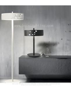 China Led Lighting  Floor Lamp Warm Light Leaves Photo Good Light White And Black on sale