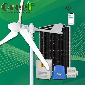 Wholesale Household Rooftop 3 Phase AC Horizontal Axis Wind Turbine Power System 3KW from china suppliers