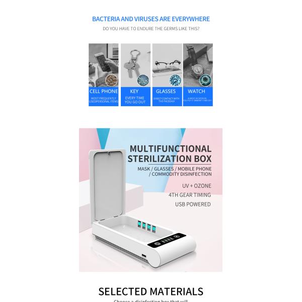Mobile Phone UV Germicidal Box
