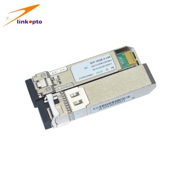 Wholesale 1270 / 1330nm 60km 10G SFP+ Module Metal Pluggable BIDI Transceiver from china suppliers