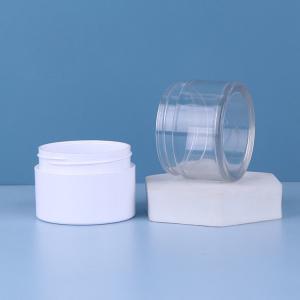 China Amber Cosmetic PET Jar Customized 30ml Plastic Face Cream Jar on sale