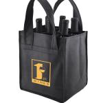 Reusable Non Woven Wine Bags Six Bottle Wine Tote For Promotional Gift