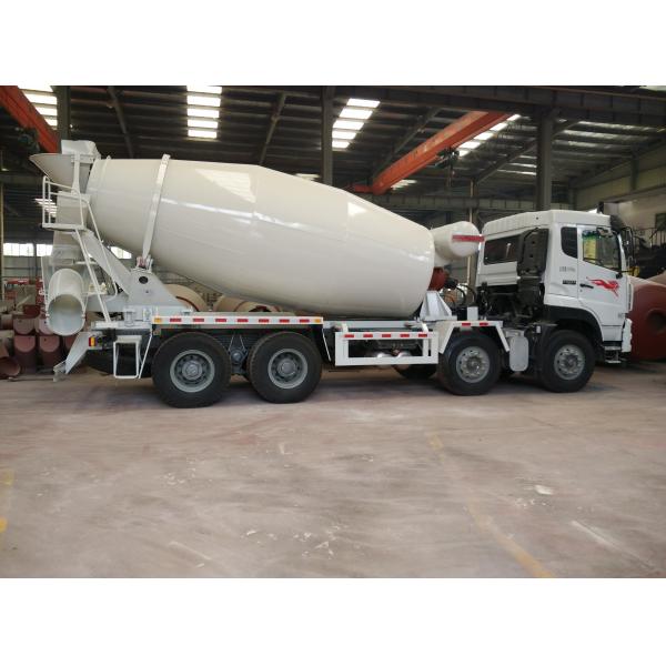 8X4 12CBM Ready Mix Concrete Mixer Truck , Dongfeng 12 Wheels Self Mixing Concrete Truck