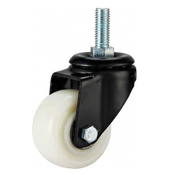 light duty 2 inch white PP caster, 2.5 inch, 3 inch PP castor, swivel PP caster, mini caster