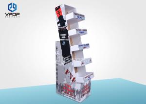 China Light Weight Cardboard Product Display Stands 5 Shelves Environment Friendly on sale