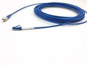 China LC-FC Steel Armored Patch Cord Singlemode Simplex 3.0mm OFNP Plenum Rated Jacket on sale
