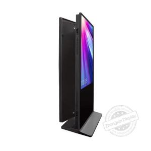 China Portable Lcd Advertising Screen 43 49 55 Inch 4K Resolution Double Sided Digital Signage Totem Advertising Display With Webcam on sale