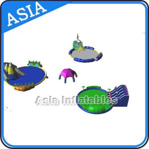 China Removable Inflatable Water Park Pool , Inflatable Slide And Pool , Inflatable WaterPark With Pool and Slide on sale