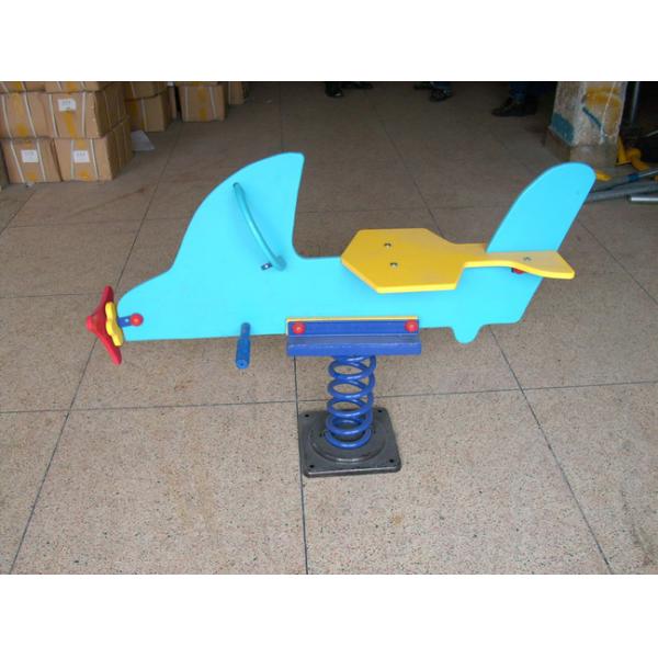 Mini Kids Spring Rider Playground Equipment , Outdoor Spring Riding Toys KP-F008