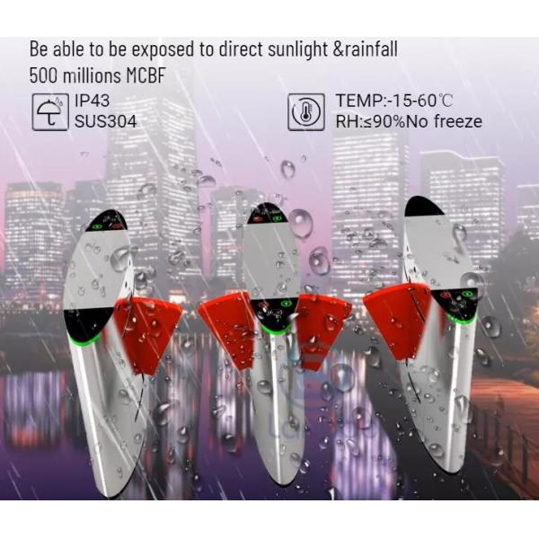 SS304 SS316 650MM Traffic Subway Turnstiles Gate