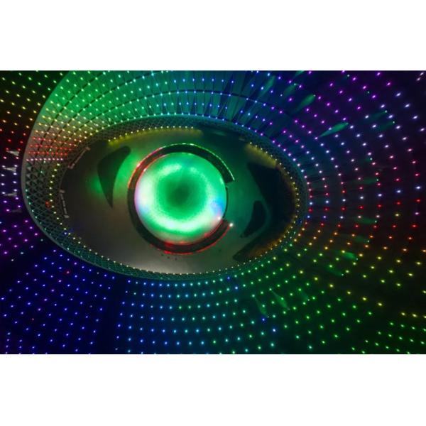 Adjustable Brightness LED Grid Screen with DMX512 Control and Customizable SMD3535 LED Point Light