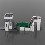 Automatic Servo Motor Litho Flute Laminator Machine Flip Flop Stacker
