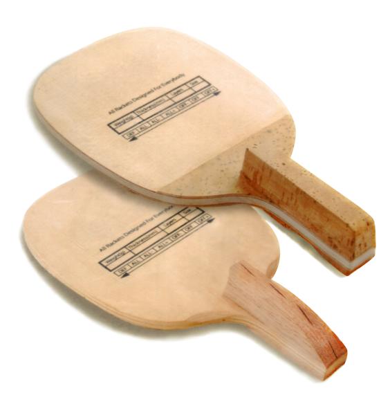 Quality High Performance Custom Table Tennis Bats With Cork Handle Carbon Solid Wood 5 Layers for sale