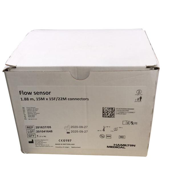 Original disposable Hamilton flow sensor Pediatric 281637/281604 TPU Blue