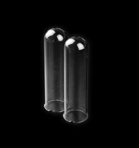 Round Bottom Fused Quartz Tube One End Closed Type With Lip / Flange