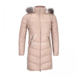 China Women's Insulated Padded Puffer Parka Coat With Fur Hood OEM on sale