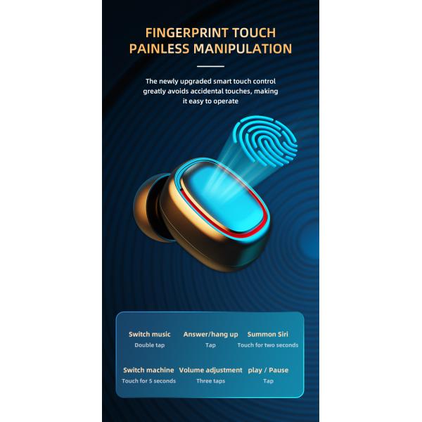 True wireless Bluetooth earphone built in mic noise canceling for i7s