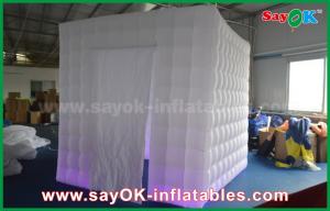China Inflatable Photo Studio Lighting 2.5m 1 Door Inflatable Cabin Photobooth Photo Booth Tent With Velcro Curtain on sale