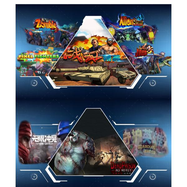 CPU I5 Multiplayer 9D VR Shooting Simulator 4 PP Gun Shooting Game Machine