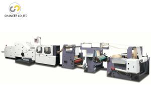 Wholesale Square bottom shopping paper bag making machine with two colors printing from china suppliers