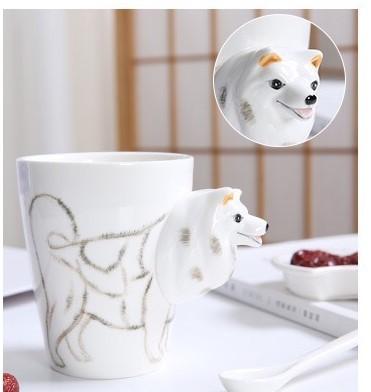 Gift 15 Onuce Cartoon Bulldog Ceramic Drinking Cups