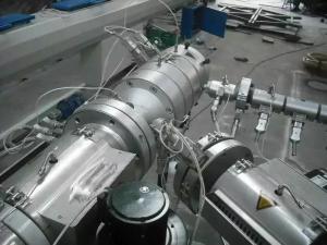 China Two Layers Plastic Pipe Extrusion Machine , HDPE Pipe Extruder Machine on sale