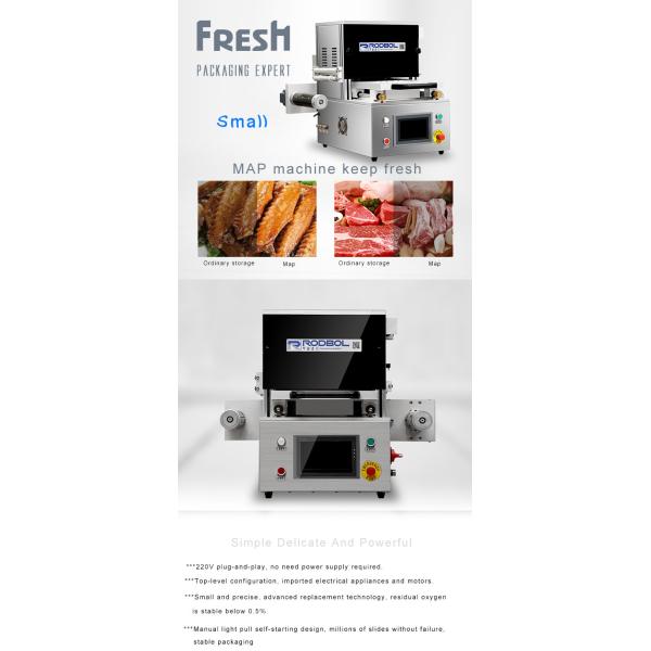 Compact Design Table Top Tray Sealing Machine Vacuum Map Packaging Equipment