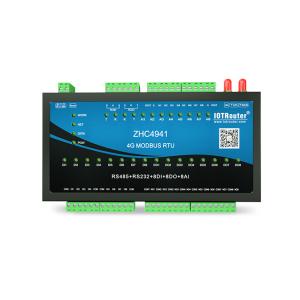 Wholesale Serial To 4G IOT LTE Cellular Gateway Modem Modbus Relay 24 Channel IO RTU from china suppliers