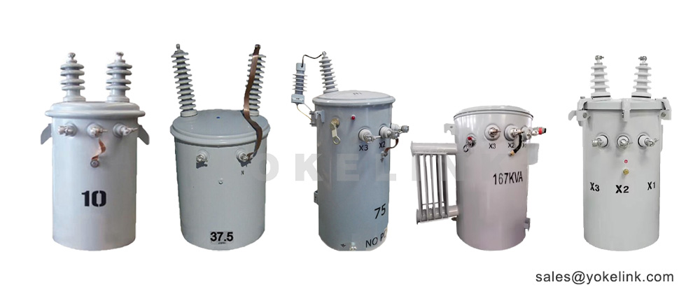 Sing-phase Pole Mounted Distribution Transformer For Industrial Electricity