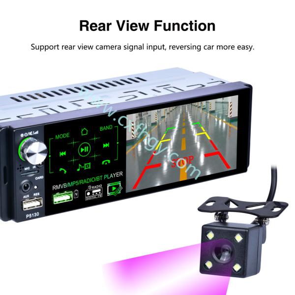 Cxfhgy Car Radio MP5 Player 1 Din P5130 Autoradio 4.1 Inch Touch Screen Car Stereo MP5 Player Bluetooth RDS Support Dual