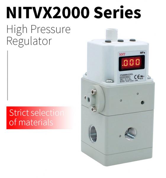 0.01-3MPa High Pressure Air Filter Regulator Unit Digital 3000L/Min Maximum 5MPa