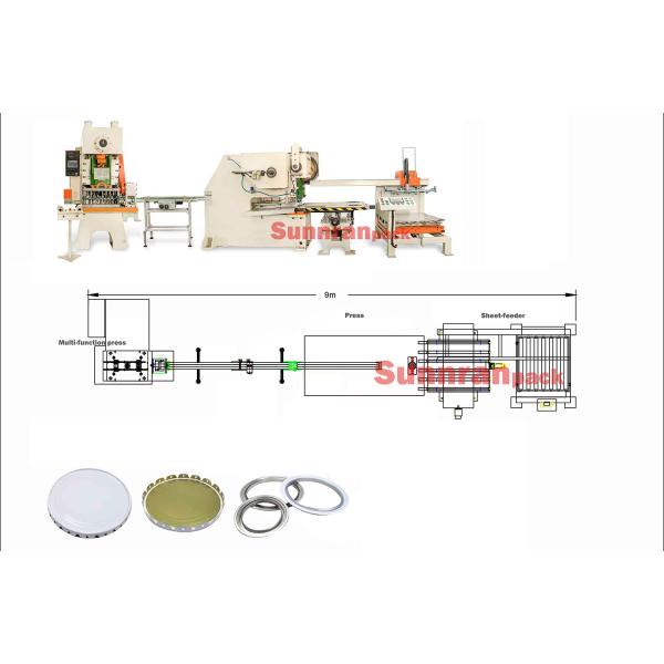 Paint Can Ring And Lid Production Line Paint Can Component Making Machine