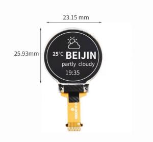 Wholesale 0.75inch 128x128 Round Oled Display Panel SSD1327 Small Oled Screen Connector 15pin SPI I2C Oled Panel from china suppliers