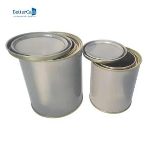 Wholesale Custom Empty Paint Tins 1 Litre Round Automotive Paint Cans With Tight Triple Lid from china suppliers