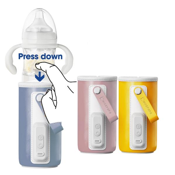 9v Portable USB Charging Digital Bottle Warmer electric Baby Milk Sleeve Cover 18w
