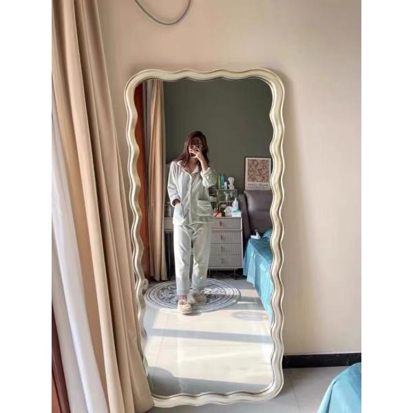 Customized Floor Length Oversized Floor Mirror Wooden Frame 71x32