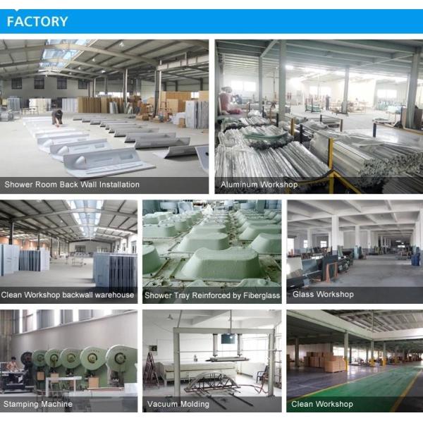 Quadrant Sliding Glass Steam Shower Cabin Curved Shaped Multi - Functional