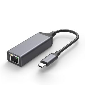 China Compact Alumium Alloy USB Type C to Ethernet Adapter MacBook Pro Compatible on sale